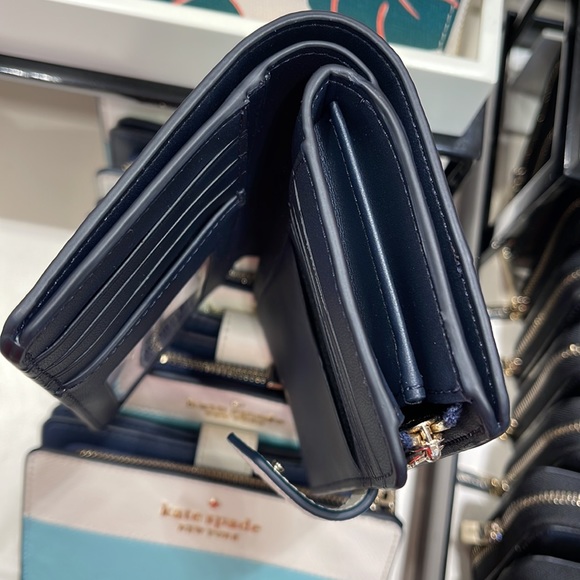 Kate Spade Staci Medium Compact Bifold Wallet Poolside Multi - Picture 7 of 16